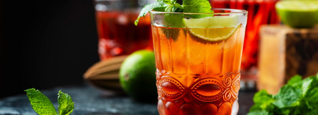 red-fresh-cocktail-with-ice-and-lime